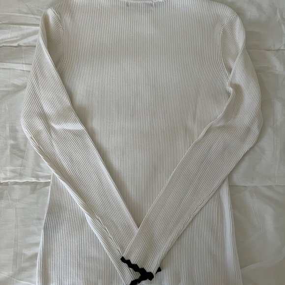 Suzy Shier - High Collar Ribbed Sweater - Picture 4 of 5